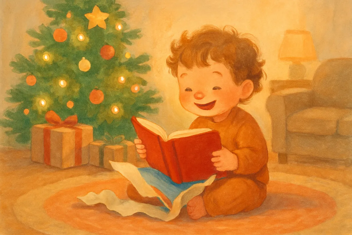 Personalisiertes Weihnachtsgeschenk für Kinder: ein Buch, das bleibt