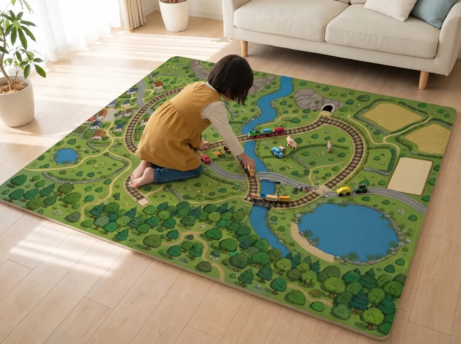 Spielteppich „Eisenbahn“ – Ansicht 3